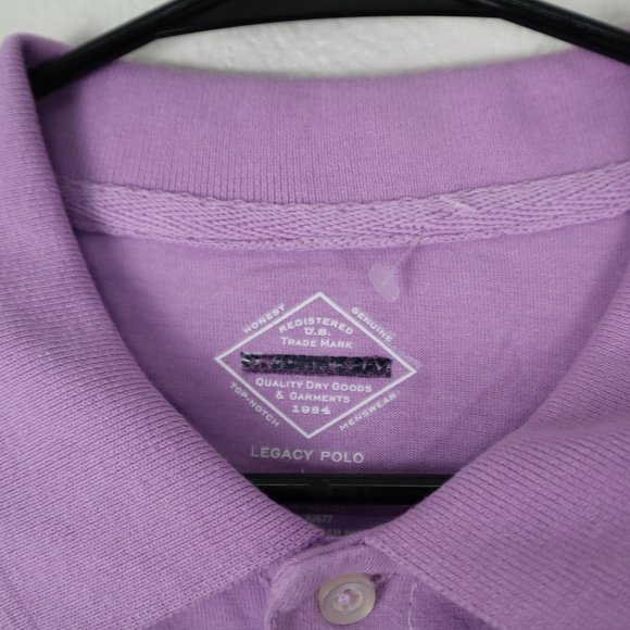 St. John's Bay men's polo shirt sz medium short sleeve purple nwot - Picture 2 of 8